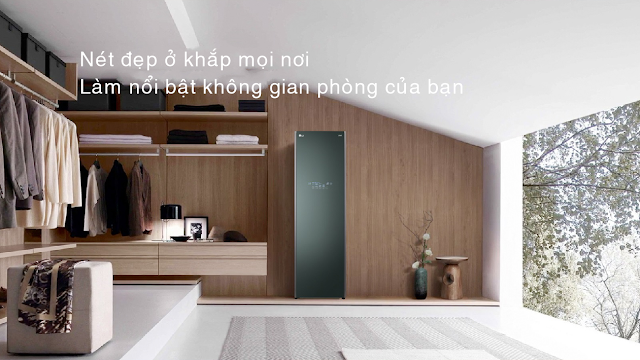 MÁY GIẶT HẤP SẤY LG STYLER - S5GFO - MIST GREEN - Ánh xanh sương mù