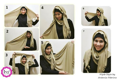 Tutorial Jilbab Panjang