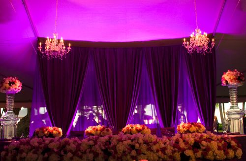 purple wedding receptions