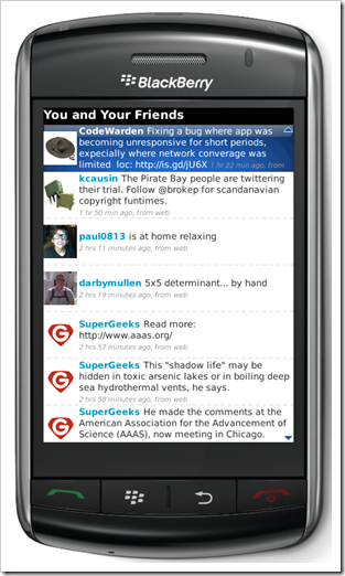 Friends Timeline