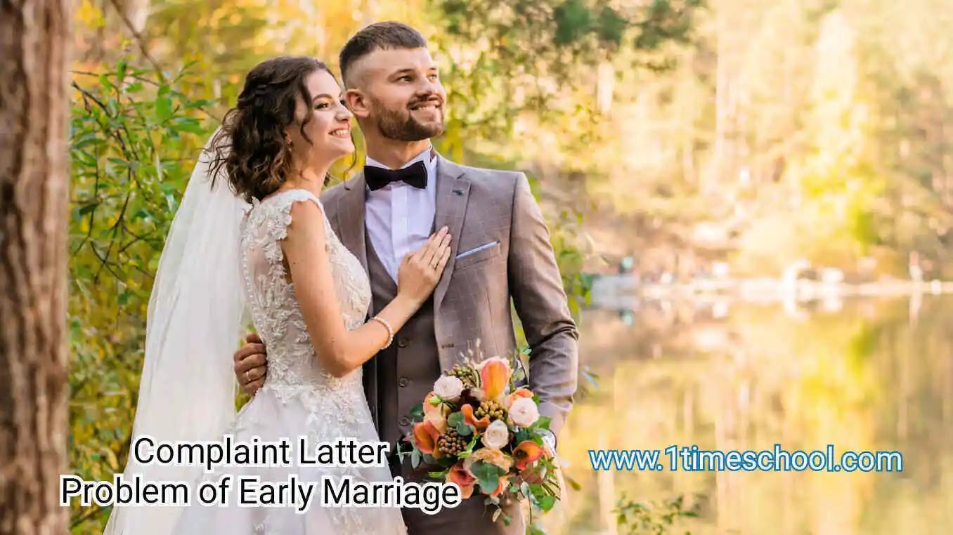 Complaint latter, Early marriage complaint latter, Child marriage complaint latter, Important complaint latter for HSC and SSC, Short and auto latter