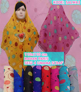 Grosir Jilbab segi empat umama scarf motif murah