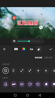 Cara edit video menambah efek judul atau teks kedalam video menggunakan aplikasi Inshot di Android