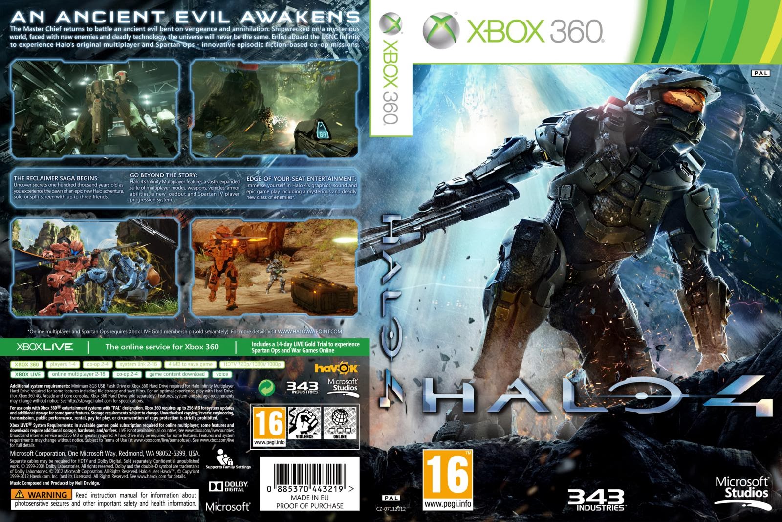 Halo 4 - Xbox 360 - Ultra Capas