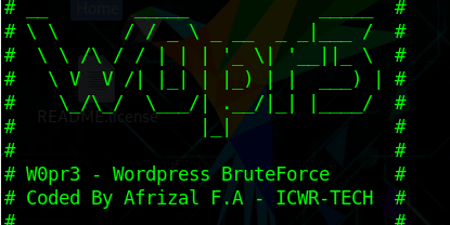 w0pr3 - Wordpress Bruteforce Tool (Wpbf)