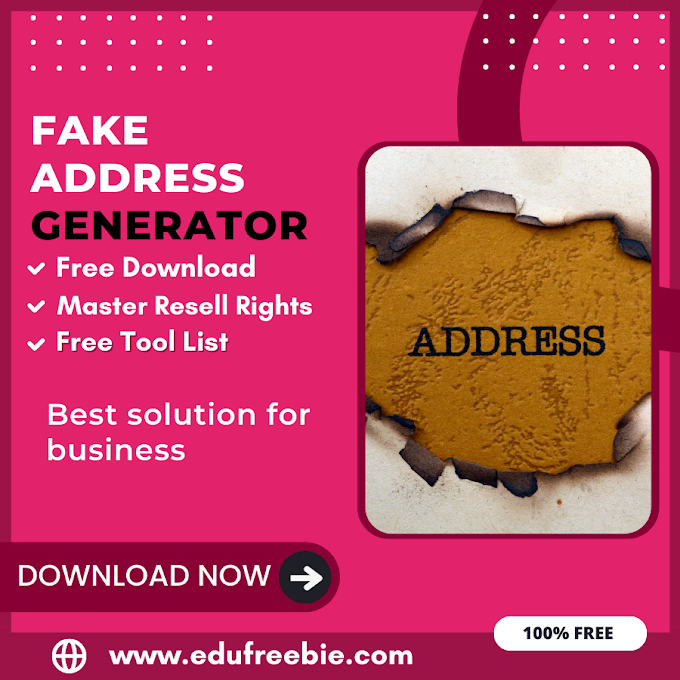 100% Free Fake Address Generator Tool