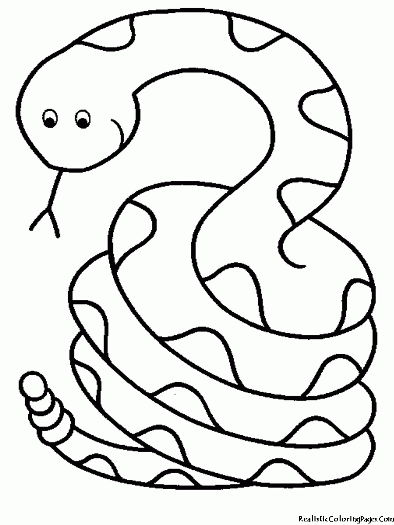 Snake Printable Coloring Pages