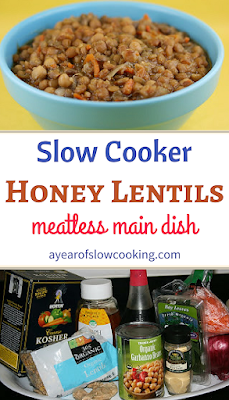 Honey lentils is a fantastic way to get nutritious lentils into your family's diet. Made in the crockpot slow cooker these slightly sweet and tangy lentils will please even your pickiest eater!