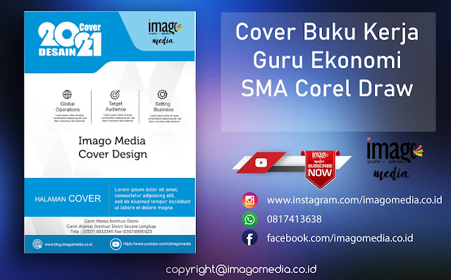 Cover Buku Kerja Guru Ekonomi SMA Corel Draw