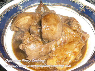 Chicken Adobo in Oyster Sauce Dish