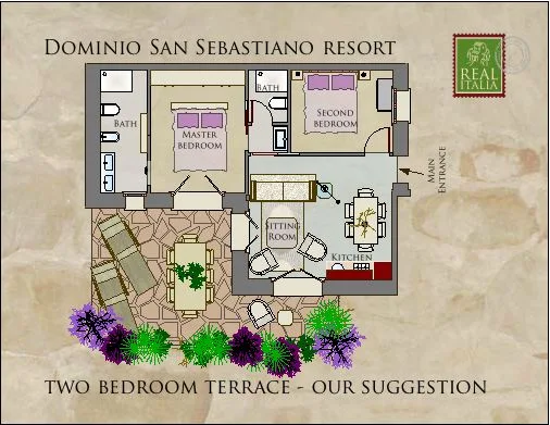 PLANOS DE DORMITORIO CON TERRAZA