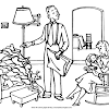 Rocking Chair Coloring Page - Rocking Chair Coloring Page Sketch Coloring Page - Annabelle doll in rocking chair.