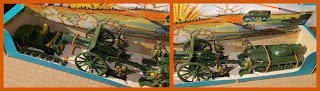 77647; 8 Pcs. Army Set; Artillery Gun; Artillery Piece; Bedford Army Lorry; Bedford RL; Bedford Truck; Blue Box; Blue Box 7406; Blue Box Toy; Blue Box Toys; Boxed Army Toy; Boxed Toy; Complete With Shells For Field Gun; It Really Shoots; Made in Hong Kong; Military Vehicle Toys; Modern-Equipment Combat Team; Patton Tank; Plastic Toys Series; Radar Truck Radar Operator Ambulance Toy Helicopter Toy; Small Scale World; smallscaleworld.blogspot.com; Vintage Army Toys; Vintage Plastic Soldiers;