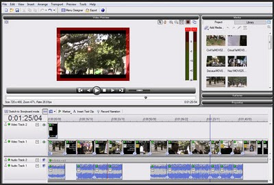 Example of MoviePlusX3 Timeline