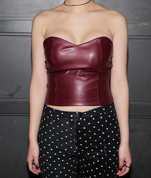 Sweetheart Back Zip Tube Top