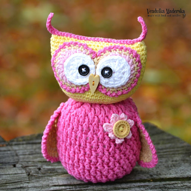 Crochet owl pattern by Vendula Maderska