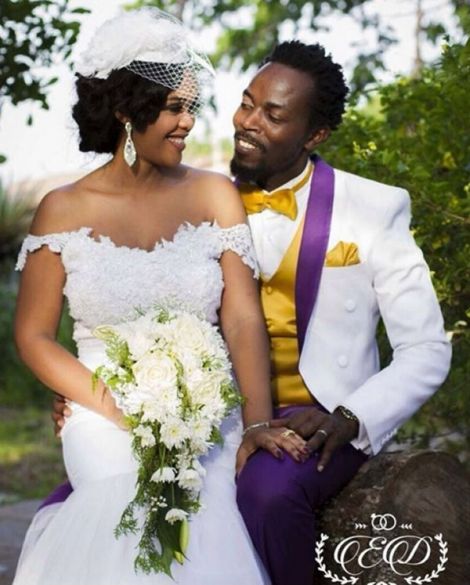 Kwaw Kese's Classy White Wedding Photos