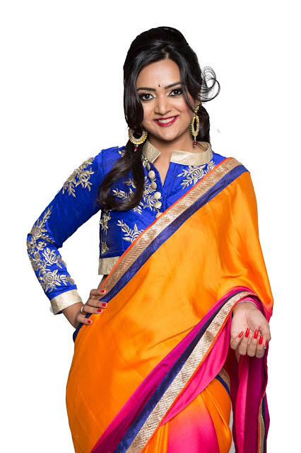 Designer Blouses with plain Sarees , seattle store for indian clothes, indian wear in seattle, seattle fashion blogger, seattle indian model