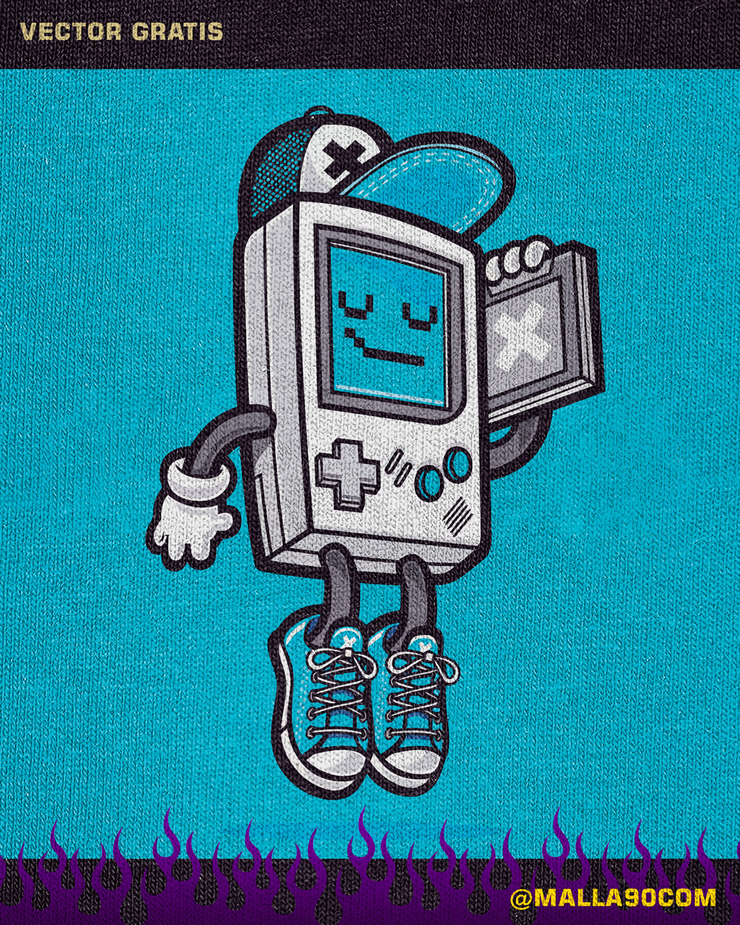 vectores sin copyright play gameboy lover