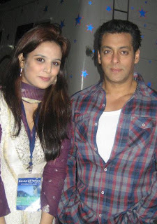 Zahida Sarwar with salman khan