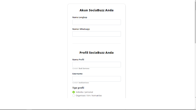 create akun sociabuzz