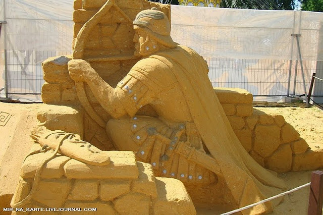 Amazing: Great Roman Empire Sand Sculpture Exhibition in Russia