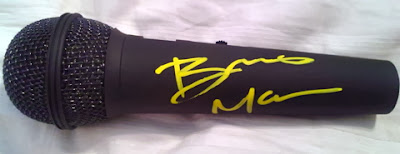 Bruno Mars Autographed Microphone