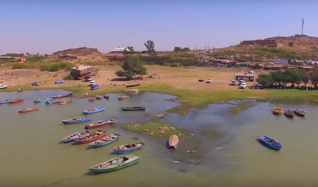 صور  السودان - خزان جبل اوليا - منظر قوارب الصيادين