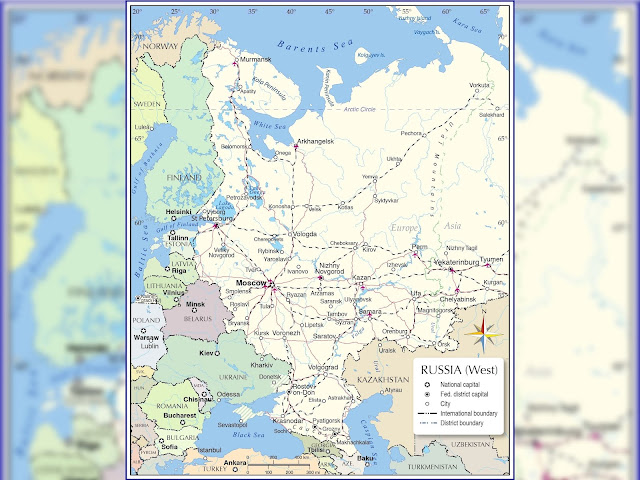 Map Of Europe And Russia