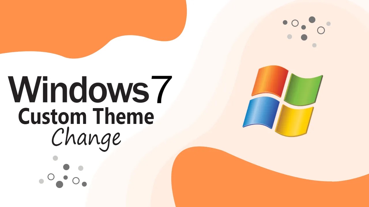 how to Windows7 custom theme change tutorial