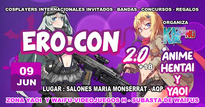 EroCon Arequipa 2024 - 09 de Junio - Cosplay Sexy, Subasta de Waifus y Mas