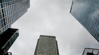 Skyscrapers at Londons Canary Wharf