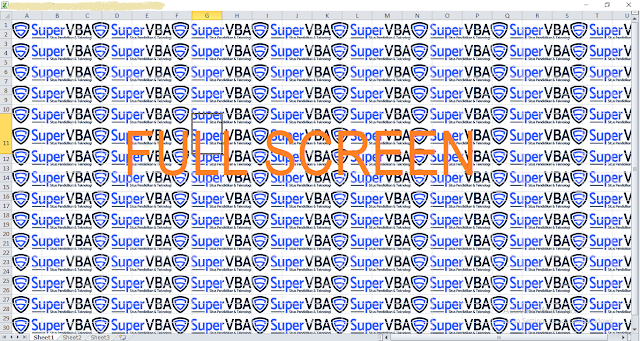 Membuat Tampilan Lembar Kerja Excel Jadi Full Screen (Layar Penuh)