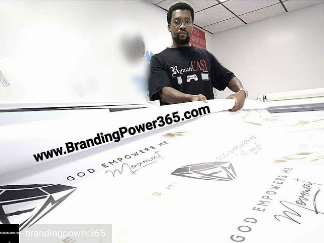 8' x 8' Step and Repeat Backdrop for Yariana's "God Empowers Me" Movement in Miami, Florida (www.BrandingPower365.com)