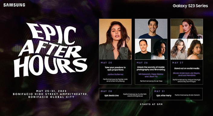 Samsung Epic After Hours BGC Schedule