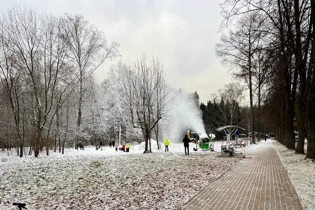парк Сокольники, Митьковский проезд, снежная пушка