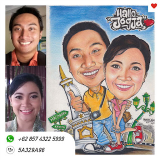 Karikatur Lukis Prewedding