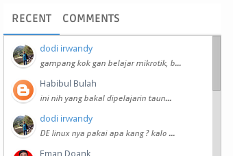 Cara Menciptakan Recent Comment Scroll Di Blogspot