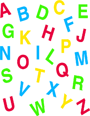Resultado de imagen de gif animados de letras infantiles
