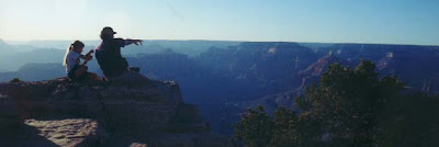 Victoria's photo of Griffin and Frank at the Grand Canyon