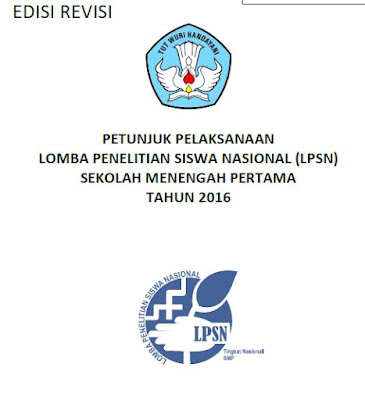 Juknis Lomba Penelitian Siswa Nasional (LPSN) Tingkat SMP Tahun 2016