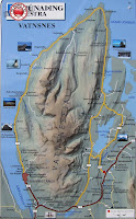 Mapa de Vatnsnes, islandia