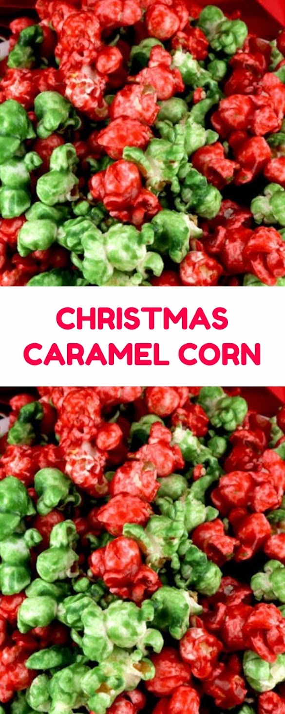 CHRISTMAS CARAMEL CORN #christmas #snack