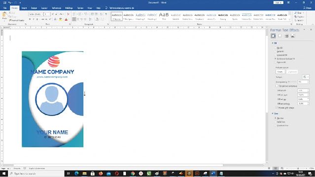 Free File : Cara Membuat Name Tag Microsoft Word