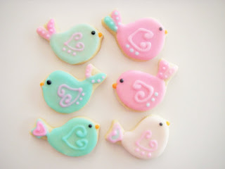 Bird Cookies, Any Color, Favors for Bird Theme Birthday Party, Bird Theme Baby Shower, Birdie Theme - Made to Order decorated sugar cookies