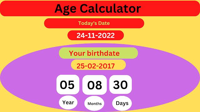 Age Calculator App for Android Smartphone User