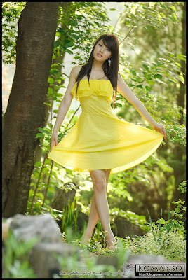 Hwang Mi Hee - Yellow 
Cocktail Dress