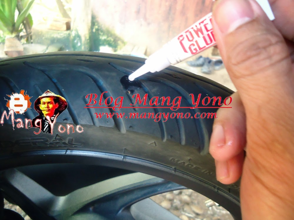 Cara  Ban Yono mobil Power lem tubeless ban Glue Tubeless  Mang Super ~ menambal dengan  Blog