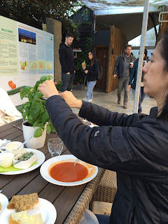 You can add fresh basil to your soup
