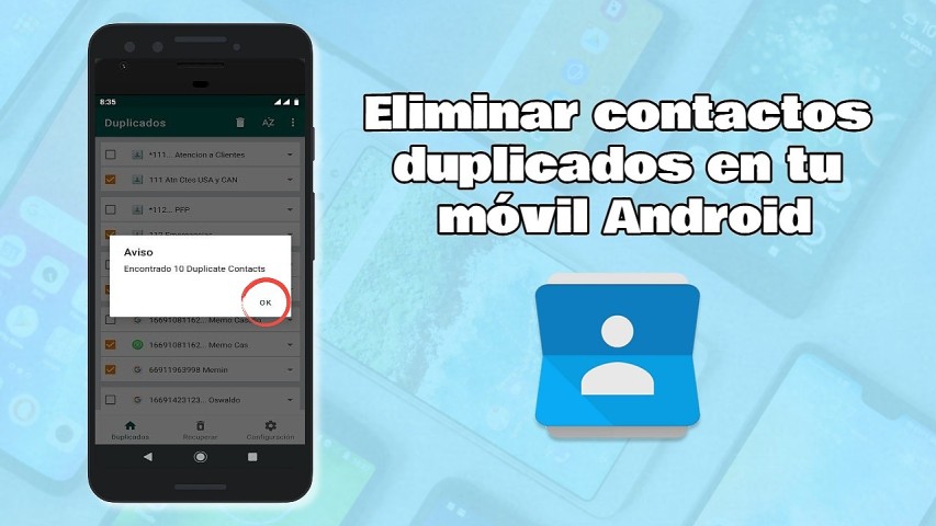 Cómo eliminar contactos duplicados en tu móvil Android - Contactos duplicado removedor